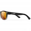 Wiley X WX Helix Glasses - Captivate Polarized Bronze Mirror Lenses / Gloss Black Fade to Clear Crystal 4