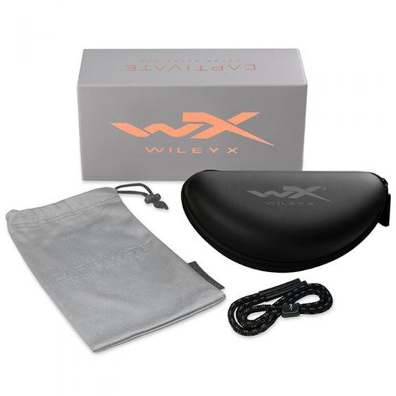 Wiley X WX Omega Glasses - Captivate Smoke Grey Lens / Matte Black Frame