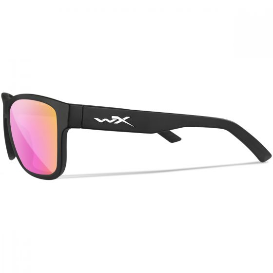 Wiley X WX Ovation Glasses - Captivate Polarized Rose Gold Mirror Lenses / Matte Black Frame