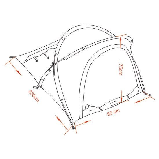 MFH Tent "Osser" with Aluminium Frame OD Green