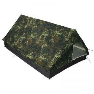 MFH 2 Person Tent Minipack with Mosquito Net Flecktarn