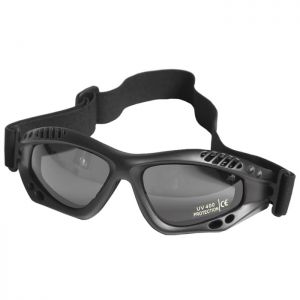 Mil-Tec Commando Goggles Air Pro Smoke Lens Black Frame
