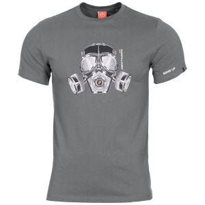 Pentagon Ageron Gas Mask T-Shirt Wolf Grey