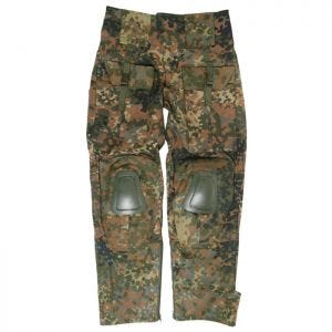 Mil-Tec Warrior Trousers with Knee Pads Flecktarn