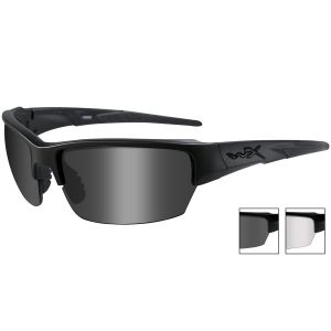 Wiley X WX Saint Glasses - Smoke Grey + Clear / Matte Black Frame