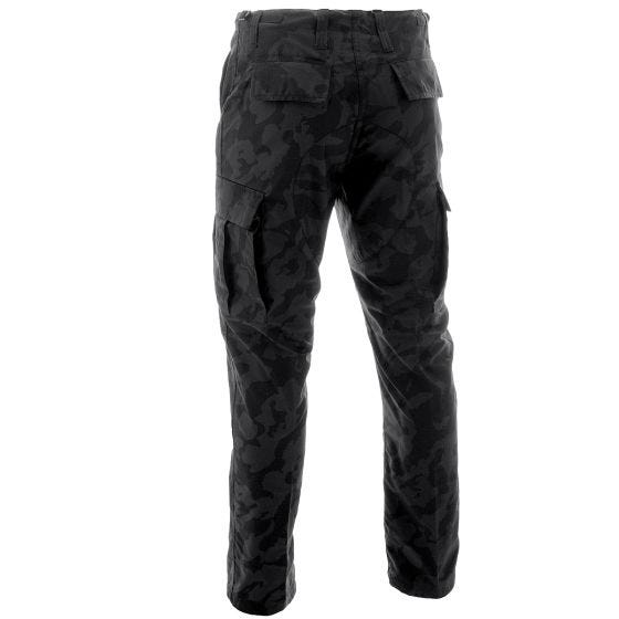 MFH BDU Combat Trousers Ripstop Night Camo