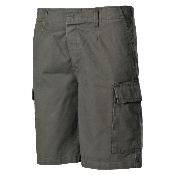 MFH BW Bermuda Moleskin OD Green Stonewashed