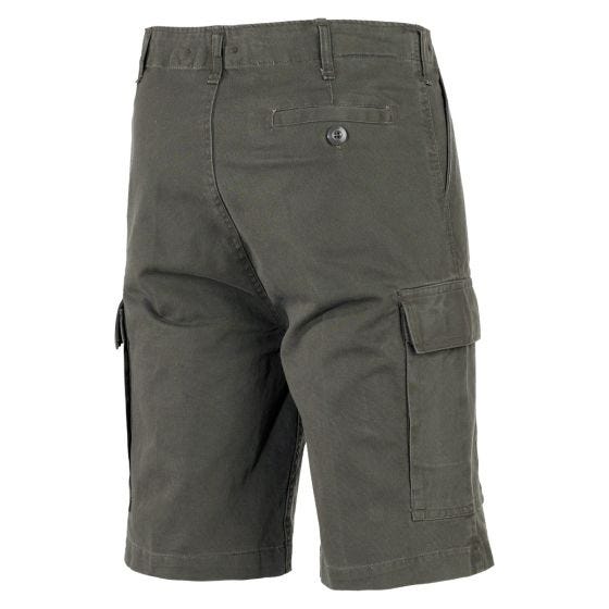 MFH BW Bermuda Moleskin OD Green Stonewashed