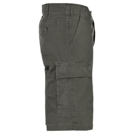 MFH BW Bermuda Moleskin OD Green Stonewashed