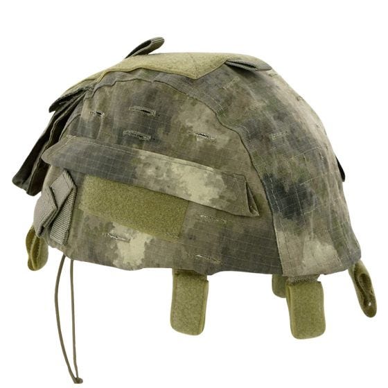MFH Helmet Cover with Pockets Resizable HDT Camo AU