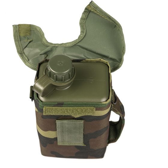 Mil-Tec Patrol Canteen with Cover and Strap 2 Litres Woodland