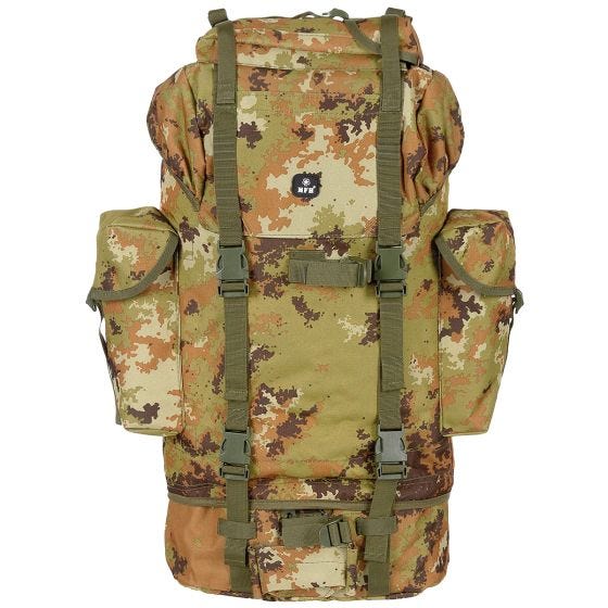MFH German Army Rucksack 65L Vegetato Woodland