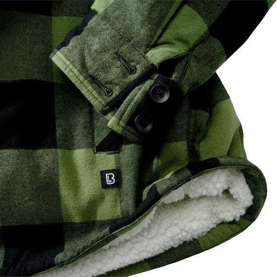 Brandit Lumber Hooded Jacket Black/Olive