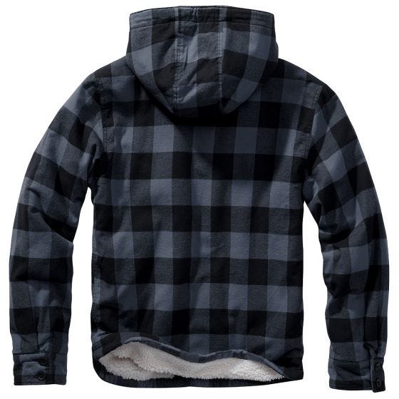 Brandit Lumber Hooded Jacket Black/Grey