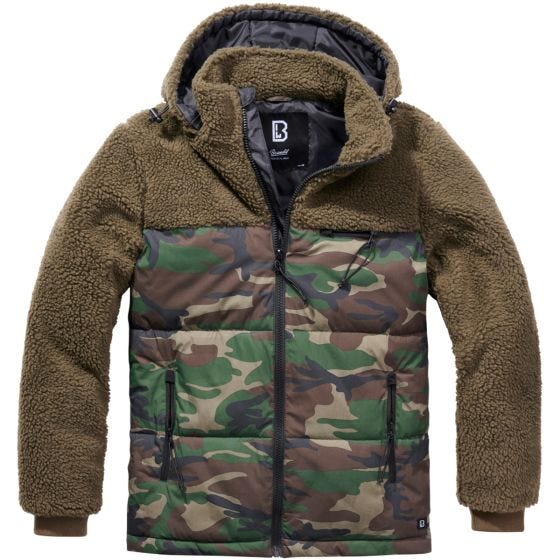 Brandit Jackson Teddyfleece Jacket Olive / Woodland