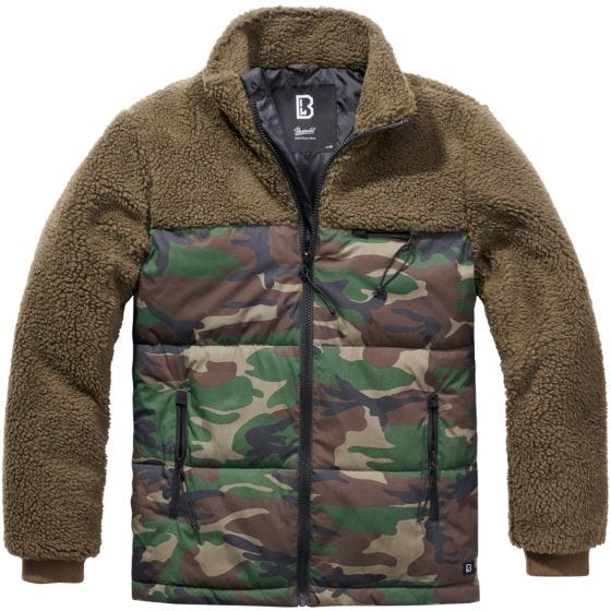 Brandit Jackson Teddyfleece Jacket Olive / Woodland