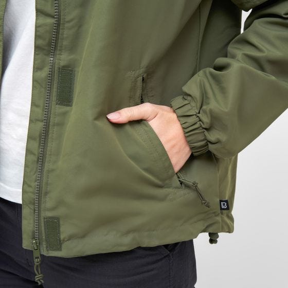 Brandit Ladies Summer Windbreaker frontzip Olive