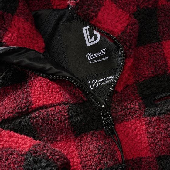 Brandit Teddyfleece Troyer Red/Black