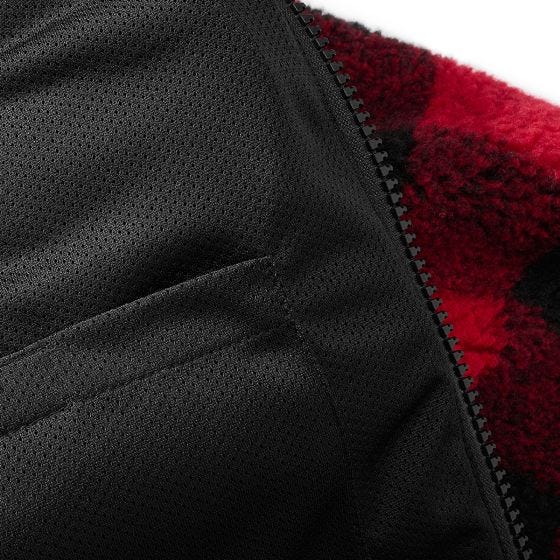 Brandit Teddyfleece Worker Jacket Red/Black