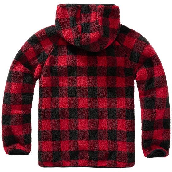 Brandit Teddyfleece Worker Jacket Red/Black