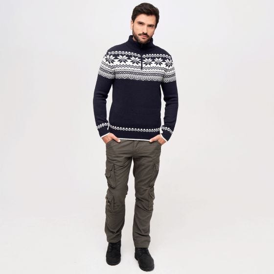 Brandit Troyer Norweger Pullover Navy