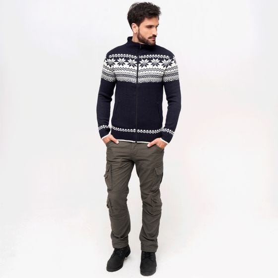 Brandit Cardigan Norweger Navy