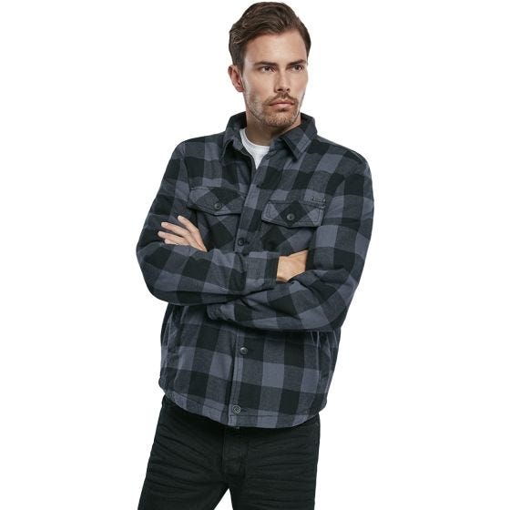 Brandit Lumber Jacket Black / Grey