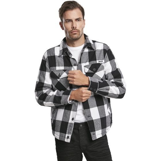 Brandit Lumber Jacket White / Black