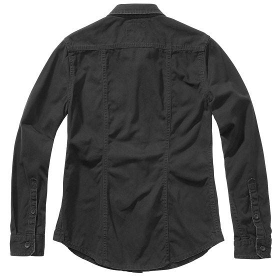 Brandit Ladies Vintage Shirt Longsleeve Black