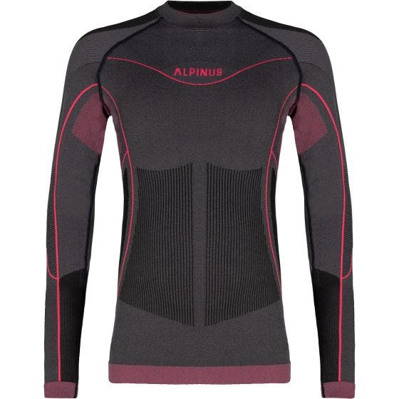 Alpinus Girl's Outdoor Mora Thermoactive Base Layer Set Graphite Pink