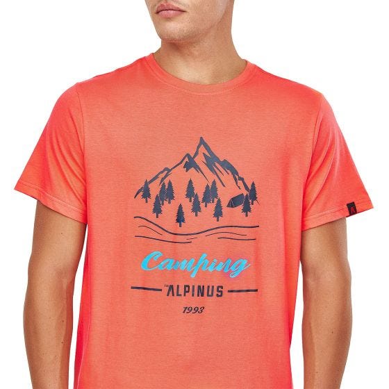 Alpinus Men's Active Polaris T-Shirt Pink