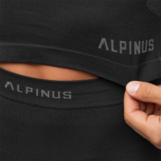 Alpinus Men's Outdoor IDRE Thermoactive Base Layer Set Black