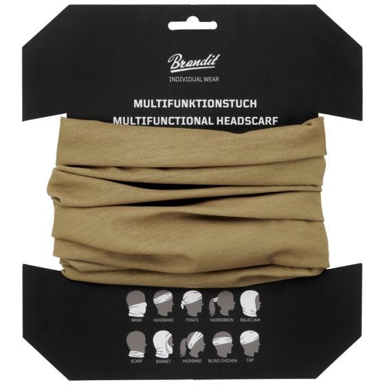 Brandit Multifunctional Neck Gaiter Camel