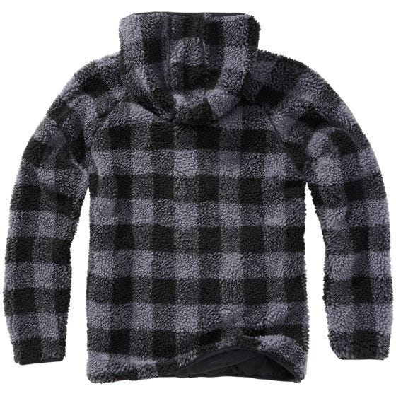 Brandit Teddyfleece Worker Jacket Black/Grey