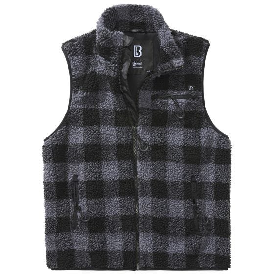 Brandit Teddyfleece Worker Vest Black/Grey