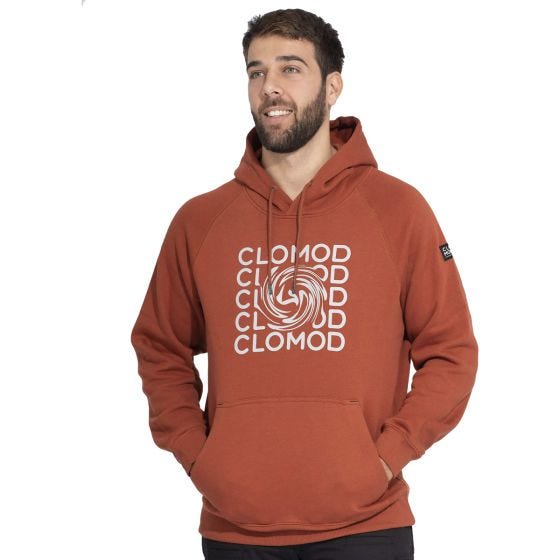 CLOMOD Hoodie "Twirl" Maroon Red