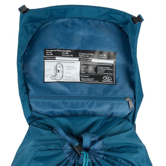Highlander Men's Ben Nevis Rucksack 52L Petrol