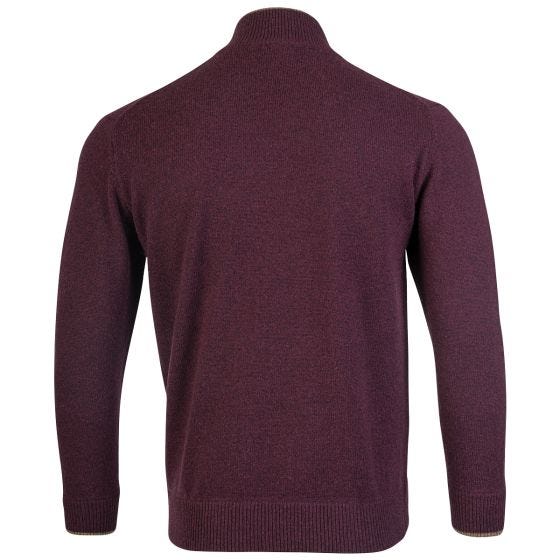 Jack Pyke Ashcombe Zip Neck Pullover Plum