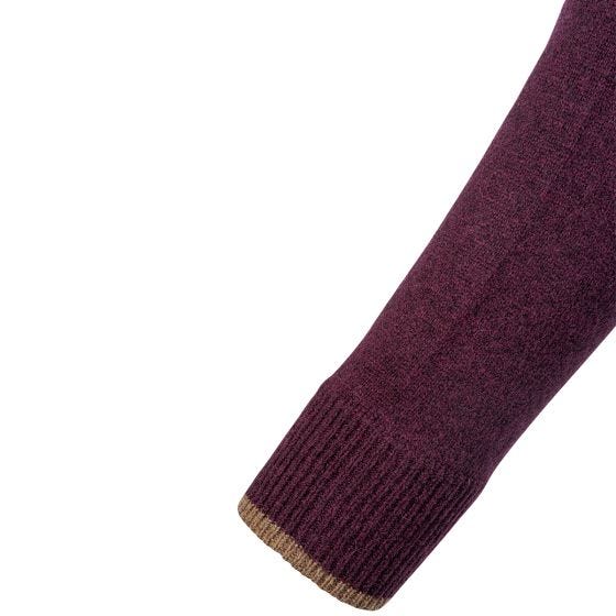 Jack Pyke Ashcombe Zip Neck Pullover Plum