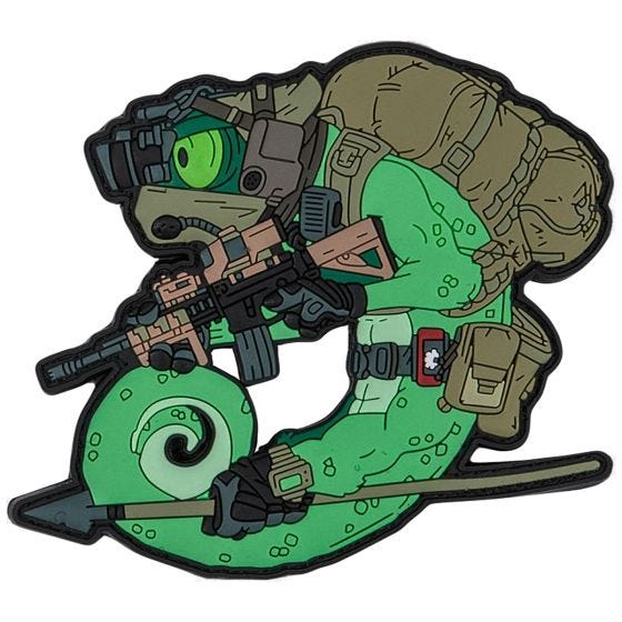 Patchlab Chameleon Operator Patch Olive Green