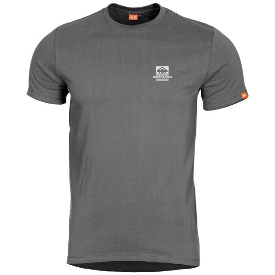 Pentagon Ageron T-shirt American Flag Wolf Grey