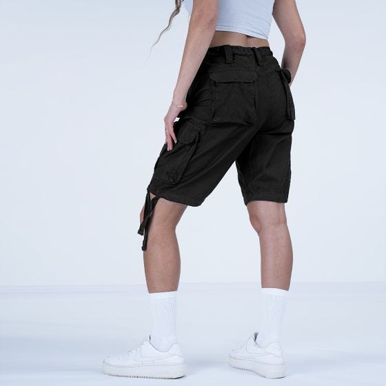 Surplus Ladies Airborne Vintage Shorts Washed Black