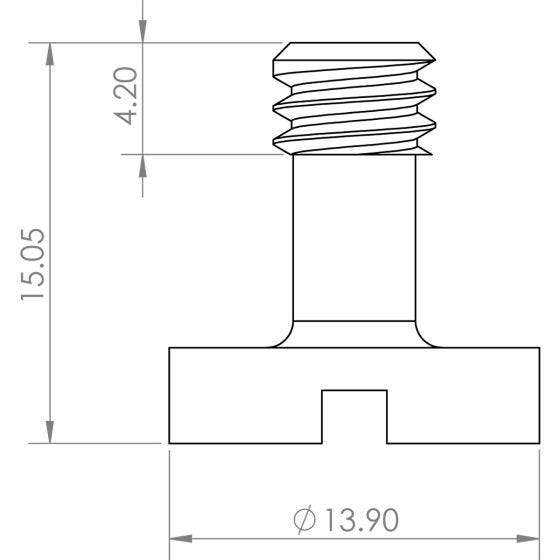 Hazard 4 Screw For Photo D-Ring Black
