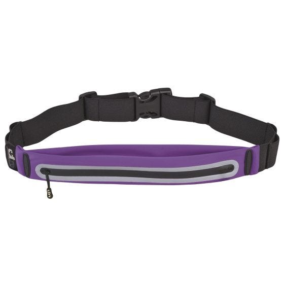 Ultimate Performance Ease Runners Expandable Waist Bag Purple/Reflective