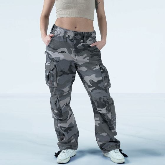 Surplus Ladies Airborne Vintage Trousers Night Camo