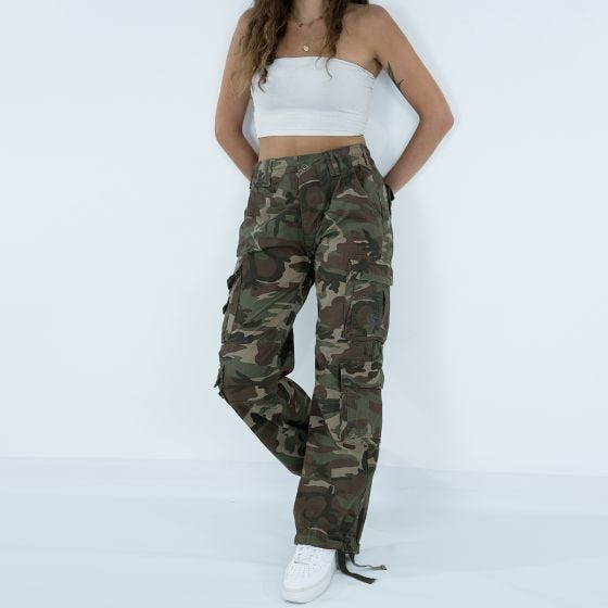 Brandit Ladies Pure Vintage Trousers Woodland