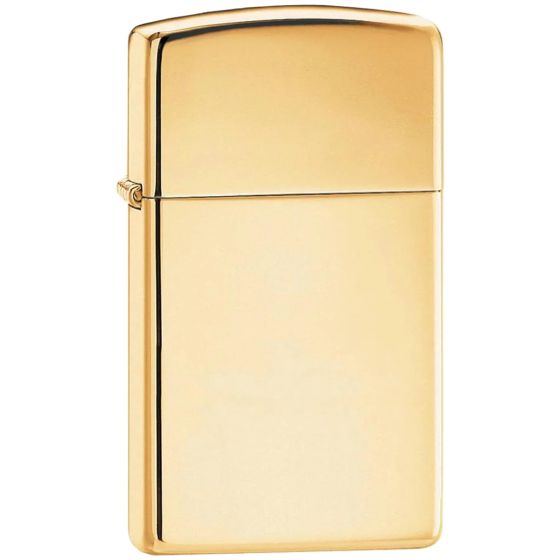 Zippo Slim High Polish Brass Lighter