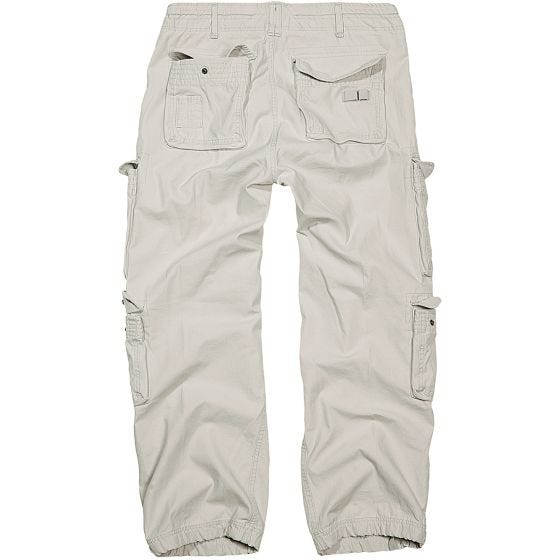 Brandit Pure Vintage Trousers Old White