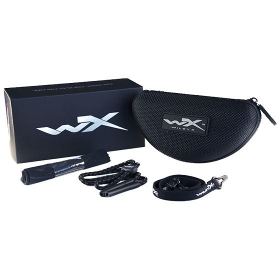 Wiley X WX Gravity Glasses - Polarized Blue Mirror Lens / Black Crystal Frame