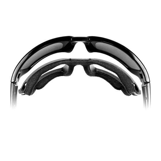 Wiley X WX Gravity Glasses - Polarized Blue Mirror Lens / Black Crystal Frame